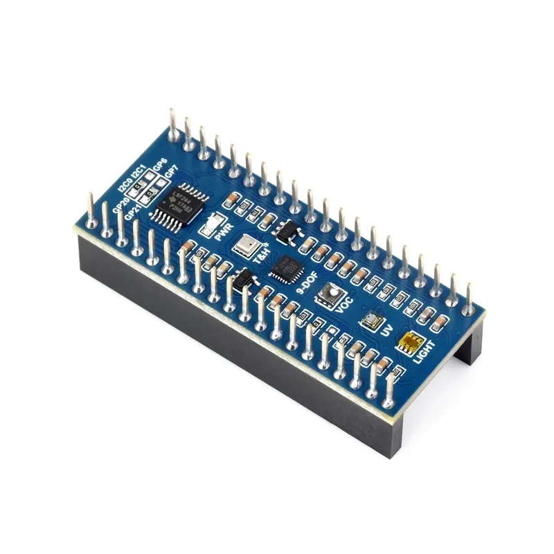 Environment Sensors Module Raspberry Pi Pico,I2C Bus,Onboard TSL25911FN Digital Ambient Light/ BME280/ICM20948 Motion Sensor