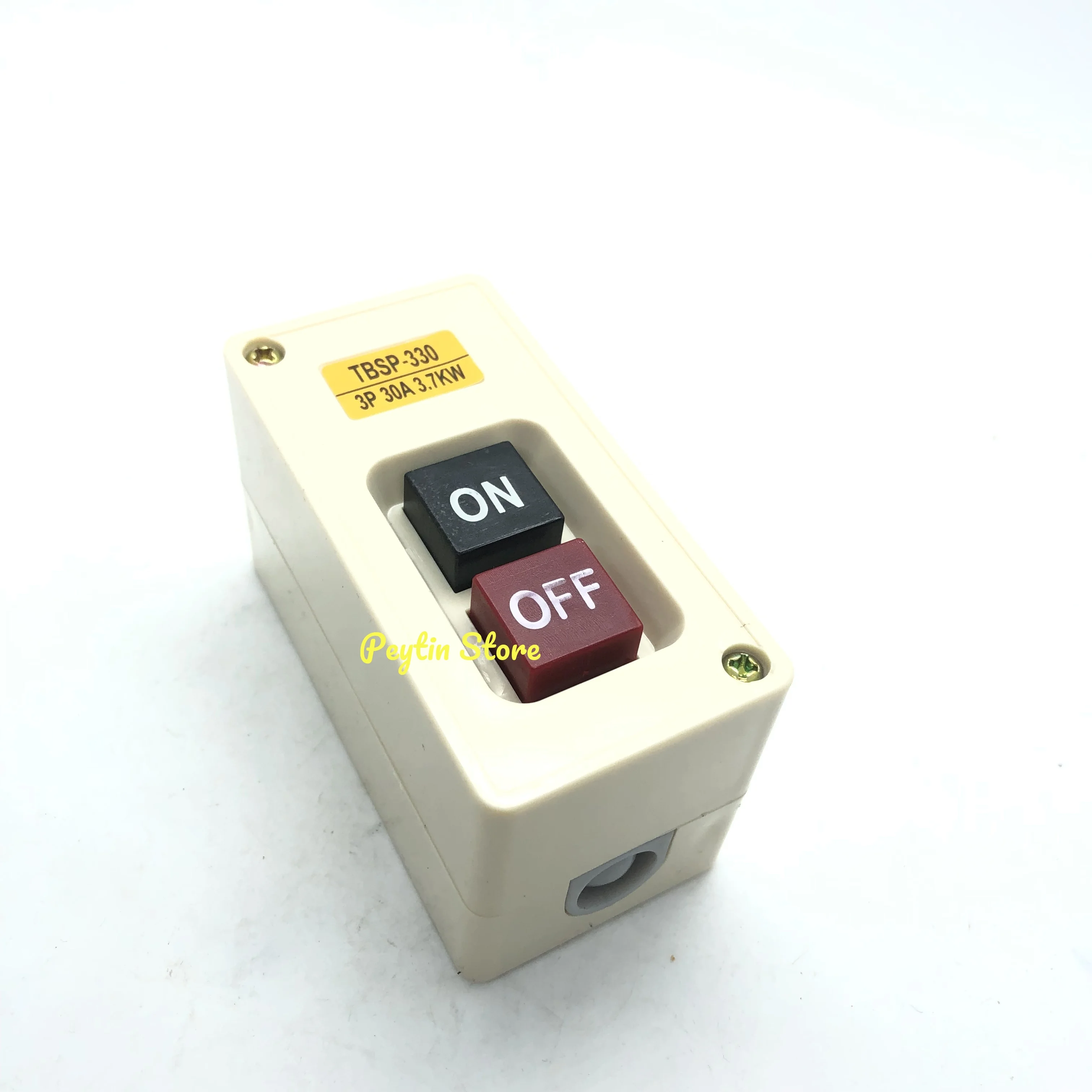 1Pc TBSP-330 3 Phase 30A 3.7KW Self-Lock Latching On/Off Motor Start Stop Power Pushbutton Switch