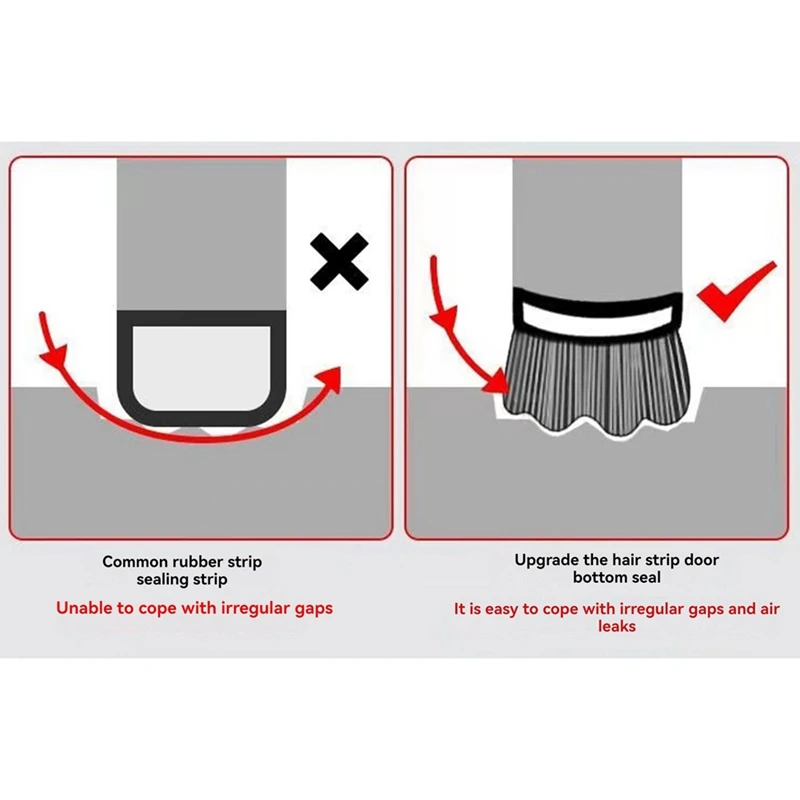 ตัวกั้นประตูสําหรับซีลด้านล่างฝุ่นและฉนวนกันเสียง Weather Stripping Draft Guard Insulator Sealing Strip