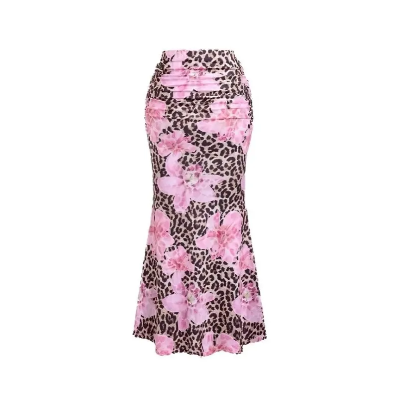

Botanica Floral Print Bodycon Pencil Skirt High Waist Slim Fit Office Work Wear Spring Summer Minimalist Aesthetic Chic Trendy