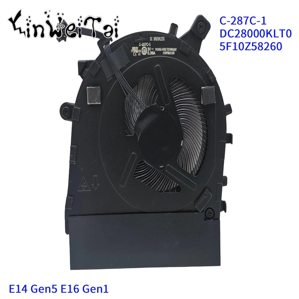 C-287C-1 DC28000KLT0 5F10Z58260 NEW Original Laptop CPU Cooling Fan For Lenovo Thinkpad E14 Gen5 E16 Gen1 5H41B77360