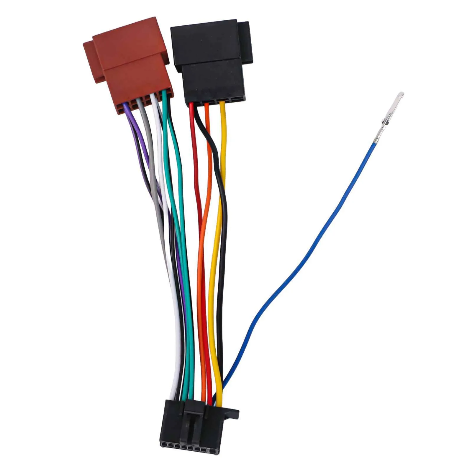 

185mm Length CD Tail Line Adapter Replacement Audio Installation Kit ISO Connector Cable Wear-resistant Materials