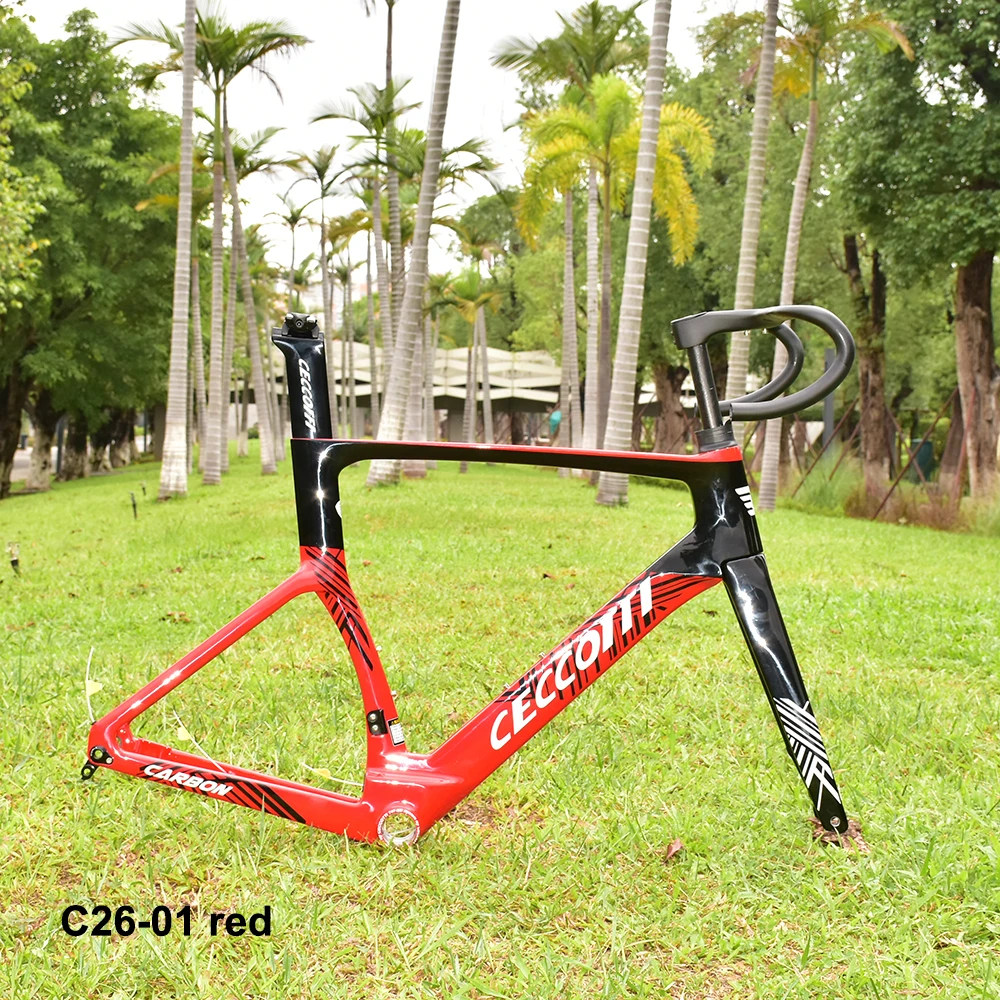 

Inner Cable Carbon Road Bike Frame, Disc Brake Bicycle Frameset, Bottom Bracket T47 Thread, 2023 Newest Framework