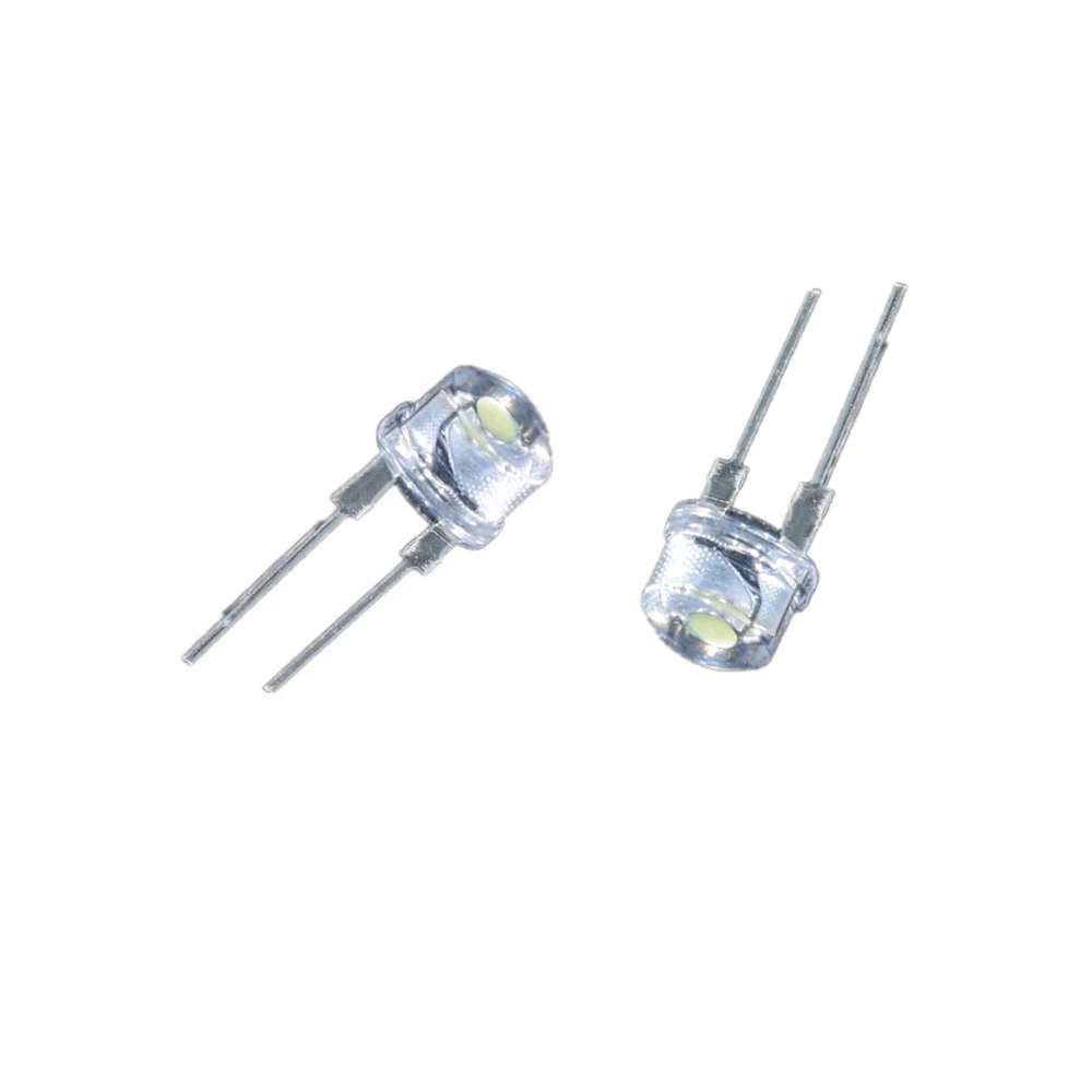 10PCS F8 8MM 0,5 W 3,0-3,2 V Super Helle Strohhut Emittierende Diode LED Lampe Weiß blau Grün Rot Gelb Neue Gute Qualität