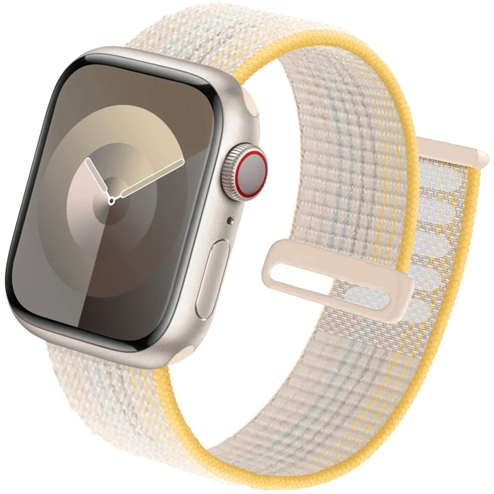 Nylon band For Apple Watch Strap 45mm 44mm 40mm 49mm 41mm 38mm 44 mm 42mm Bracelet iwatch Series 9 8 7 6 5 4 3 se ultra 2 band