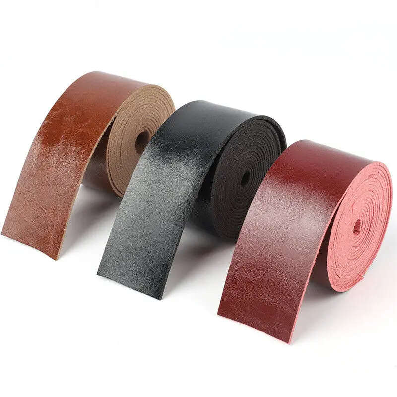 2M PU Faux Leather Strap Strip DIY Crafts Accessories 3.75cm Wide High Quality DIY Bag Tags Making for Crafts Working