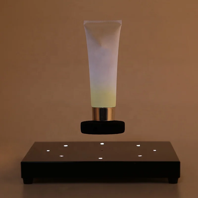 Trade Show Magnetic Levitation Floating Display Rack 400g Load Portable Custom Private Label LED Product Showcase