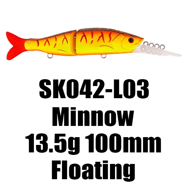 SeakNight Isca Articulada Minnow 10cm Flutuante