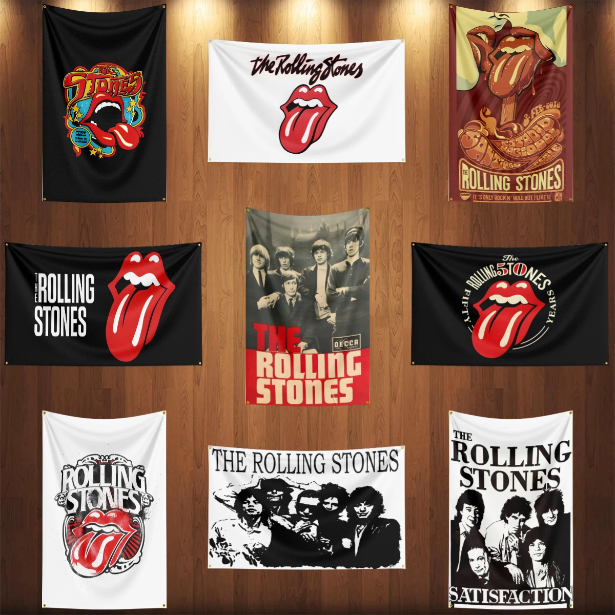 

3x5 Ft Heavy Rock Band R-Rollings S-Stoness Flag Polyester Digital Printing Banner for Bedroom Wall Art Out Door Tapestry Decora