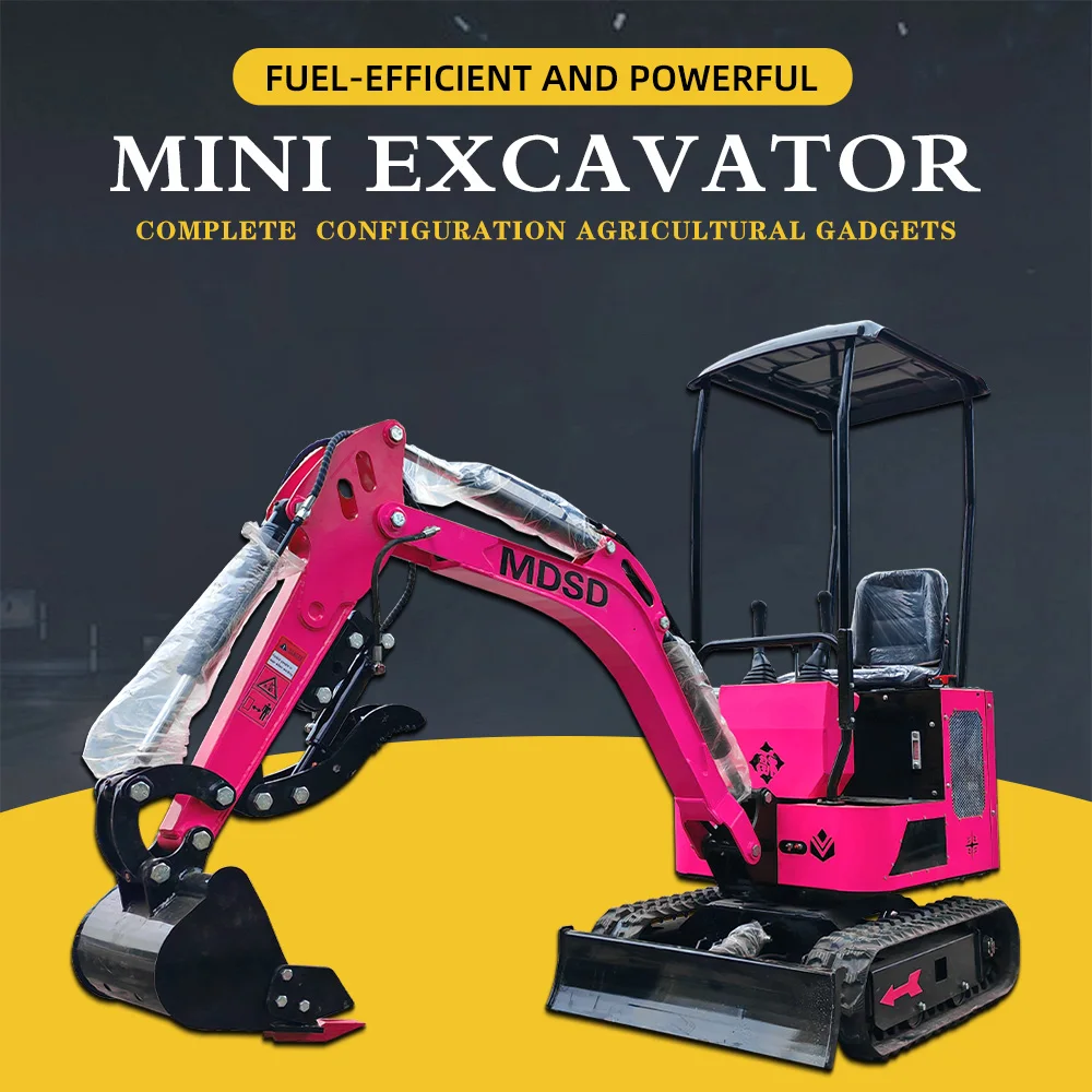 

Мини-экскаватор со скидкой 1,5 тонны, гусеничный мини-экскаватор, подходящий для различных сценариев, гусеничный мини-экскаватор от двери до двери D