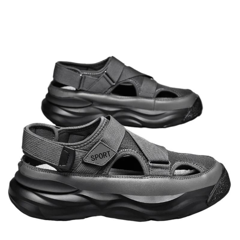 Men's Sandals Breathable Casual Shoes for Men Outdoor Non Slip Beach Sandals 2024 New Male Platform Sandalias Zapatillas Hombre