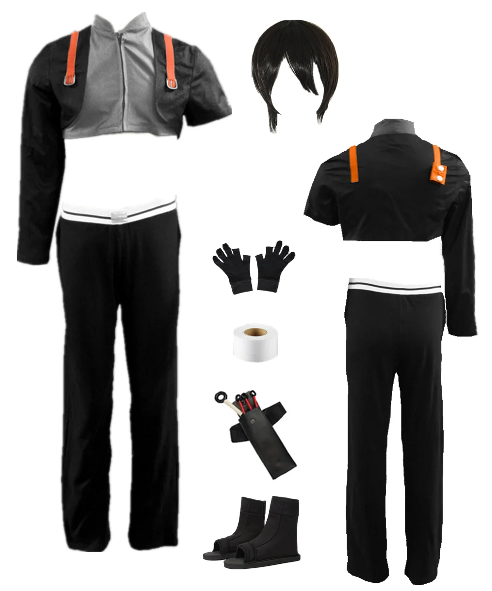 

Us Size Yamanaka Sai Cosplay Men's Black Jacket Pants Costume Halloween Party Outfit