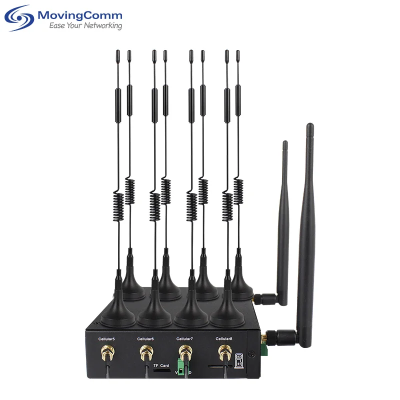 

Hot Selling RTS Load Balancing High Speed Openwrt 5G Wireless Router Dual Slot Gigabit Dual Band Wifi 6 3000Mbps Industrial 5G M
