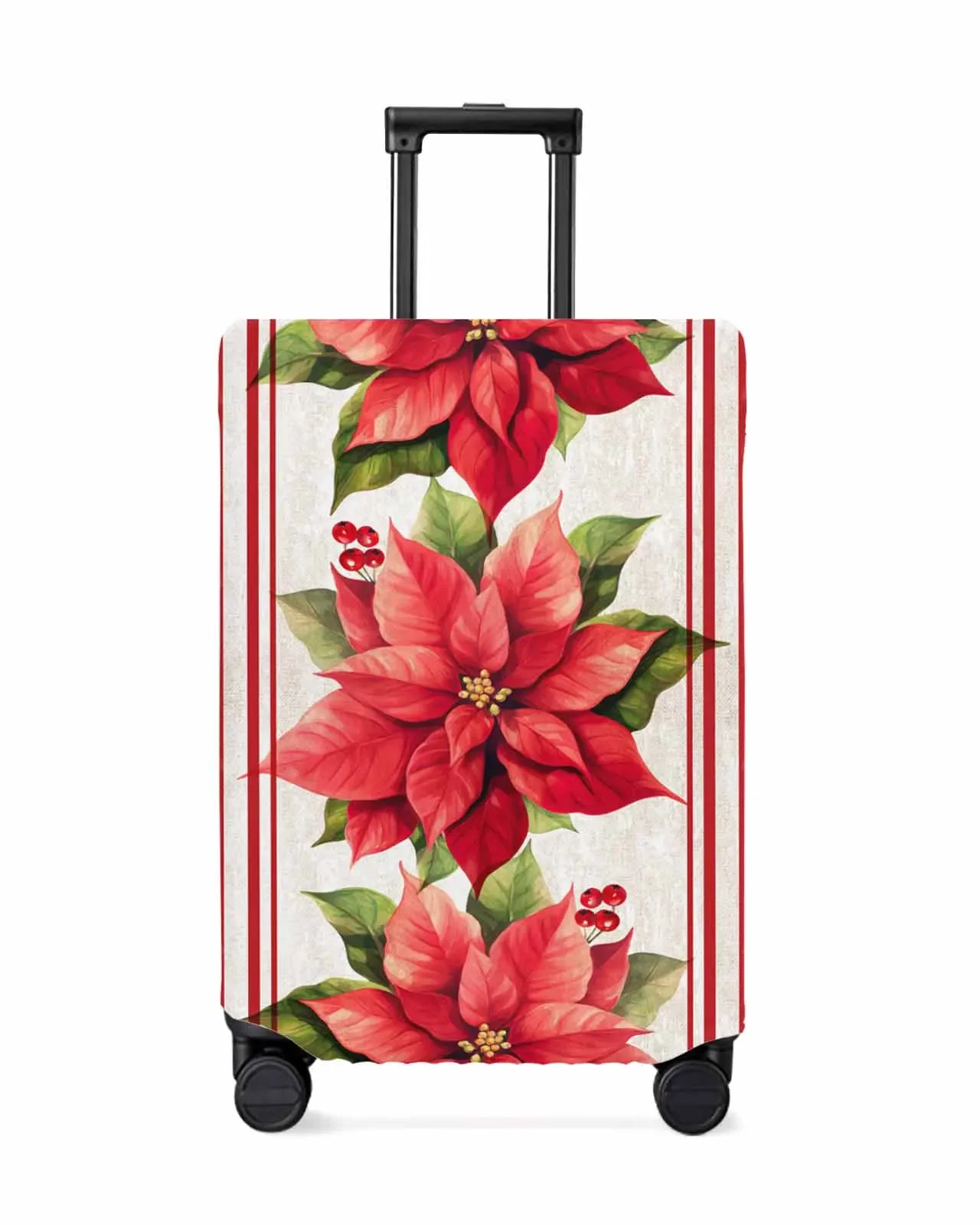 Christmas Tree Flowers Protective Cover For Travel Accessories Suitcase Elastic Dust Case Protect Sleeve