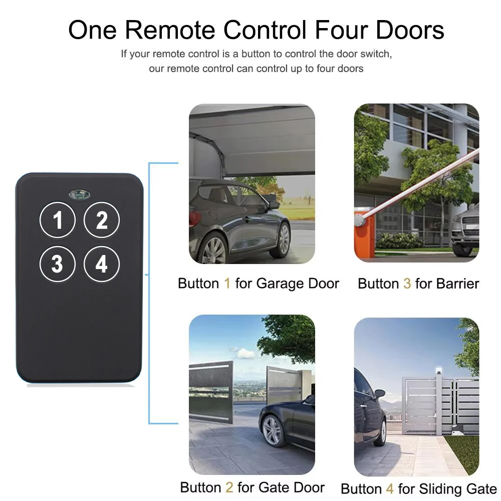 SEA HEAD 433-2 433-4 스마트 듀얼 COCCINELLA COPY TX3 TX2 TX4 용 차고 문짝 리모컨, 433.92MHz 게이트 오프너