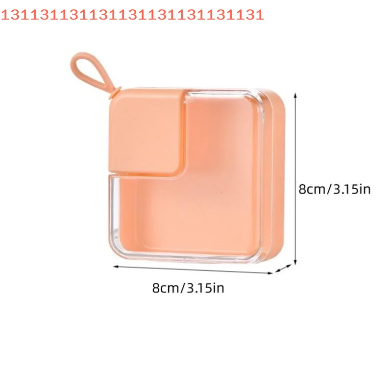 صندوق تخزين بيض التجميل الشفاف منتفخ البودرة، مادة بلاستيكية آمنة، صندوق تخزين مستحضرات التجميل متعدد الوظائف مقاوم للماء والغبار