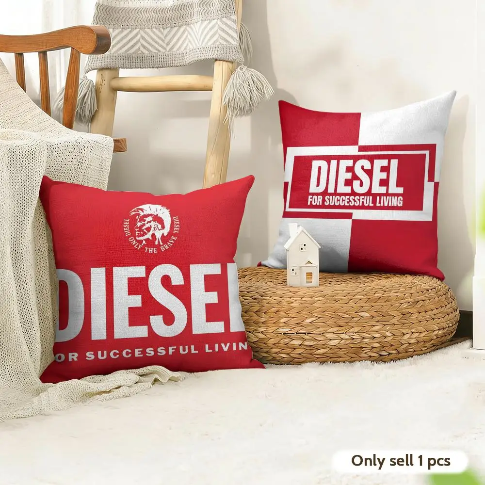 FISHION D-DIESELES Cushion Cover Organic Linen Square Pillow Case Durable Non-Allergenic And Kind To Skin