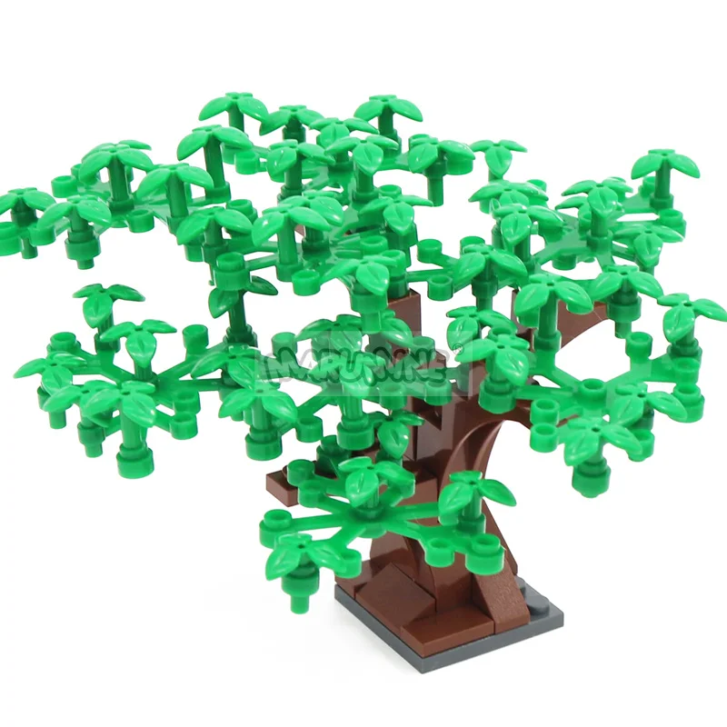 Marumine 80PCS Tree Building Blocks Set MOC City Street View Garden Plant Decoration Scene DIY Construction Bricks Accessories