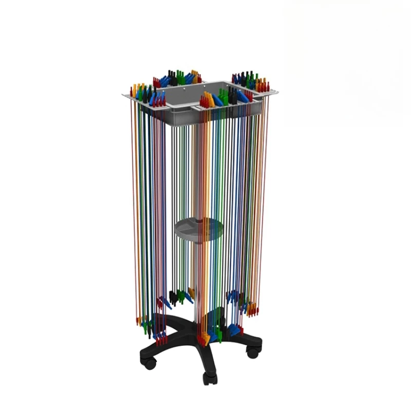 Mobile lead frame, test wire hanger, experimental lead frame