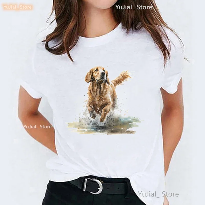 Camiseta con estampado de Dachshund para mujer, camisa de Schnauzer/Beagle Dog/Boxer, moda de verano, ropa de calle para mujer