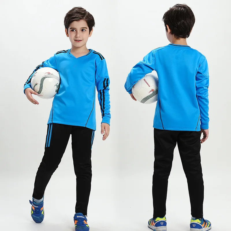 Children Football Training Suit Kids Long Sleeve Suit Autumn Winter Men Soccer Team Sports Set Running Tracksuits Sportswear