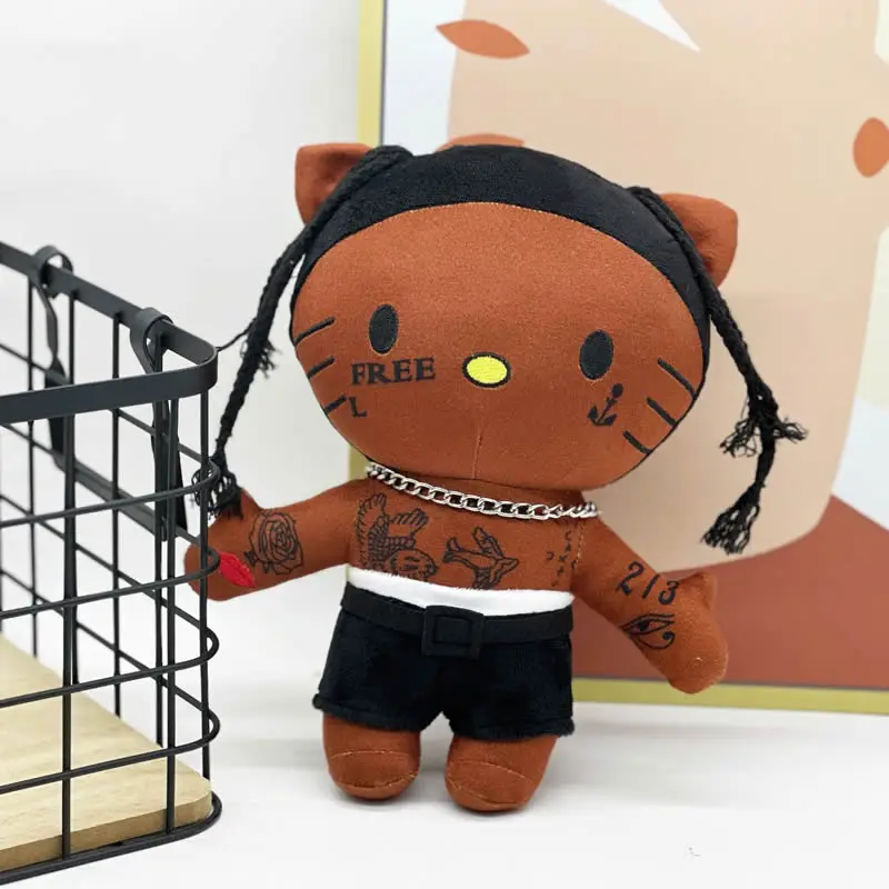 Travis Scott Plush Doll Hello Selena Plush Toys Cute Cartoon Anime Plush Doll Soft Stuffed Dolls Room Decoration Kids Toy Gifts