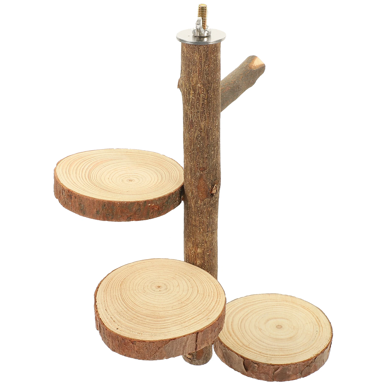 

Wooden Jumping Board For Parrot Sturdy Chew Resistant Pet Climbing Stand Play Perch Training Platform Household Bird