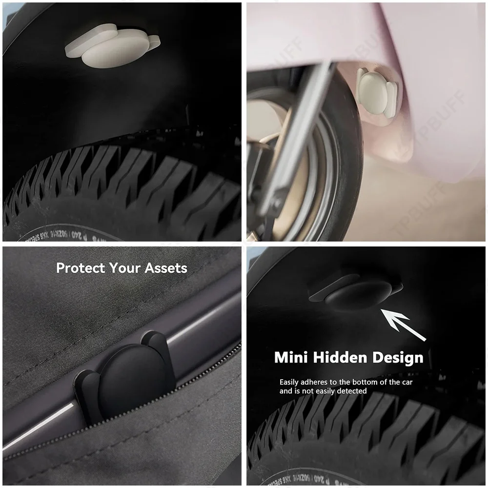 Android AirTag مع Google Find My Magnet Holder مع غطاء حماية لشفط السيليكون ومتتبع GPS الذكي لسيارة الدراجة #3