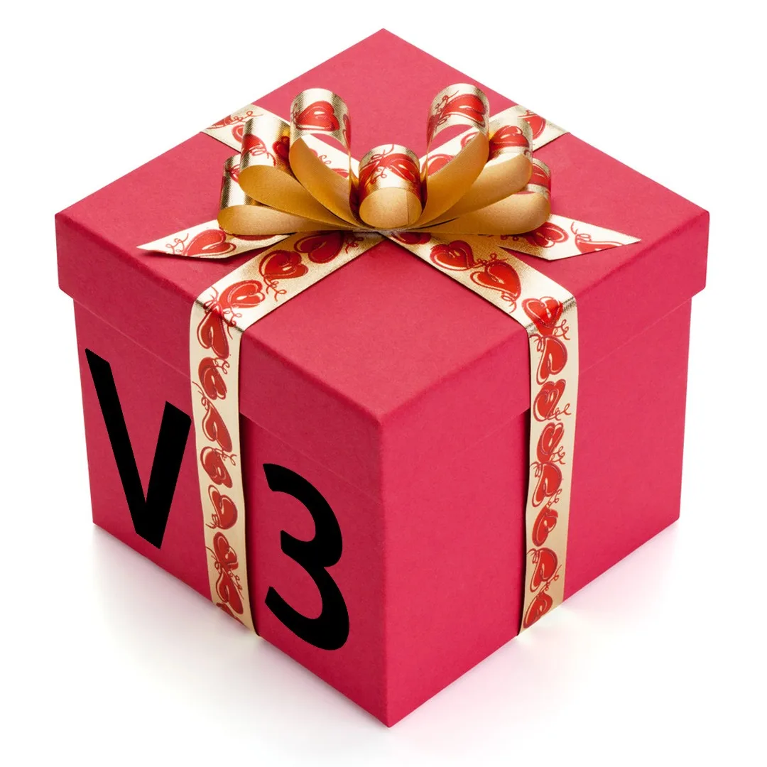 2025 لا الجديدة #   صندوق هدايا دمية فوفو عالي الجودة، إكسسوارات سلسلة مفاتيح V3 لطيفة، هدايا صندوق هدايا دمية لطيفة #4