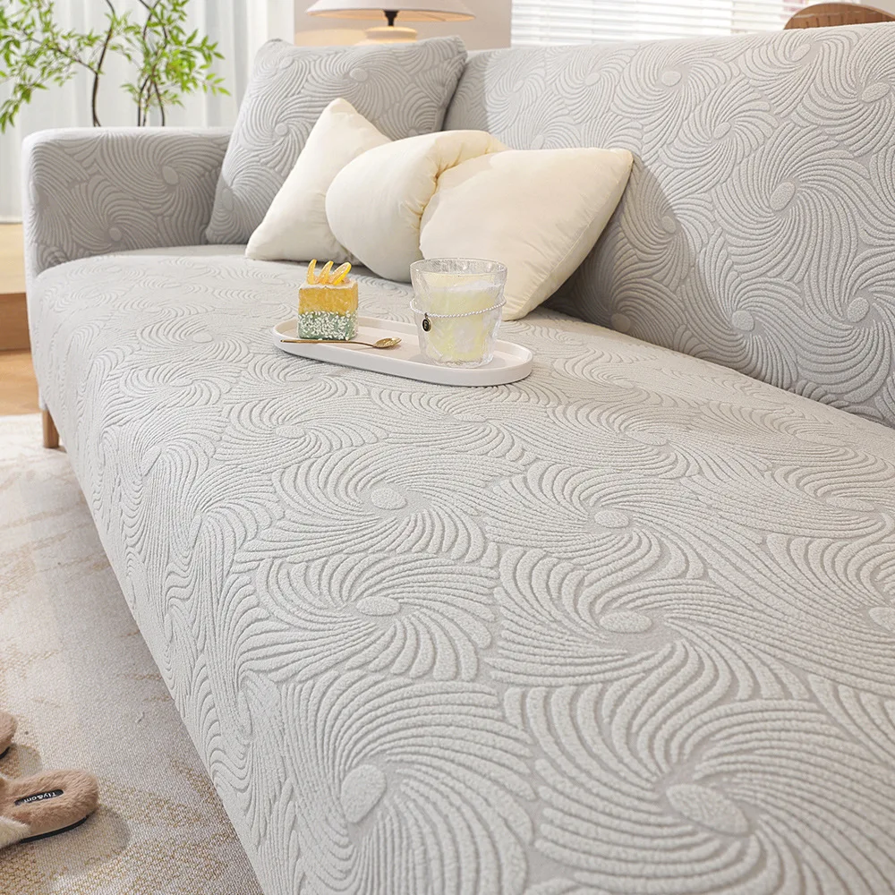 

1/2/3/4/5 Seaters Jacquard Sofa Cover Adjustable Elastic Armchair Protector Corner L Shape Stretch Couch Covers for Living Room