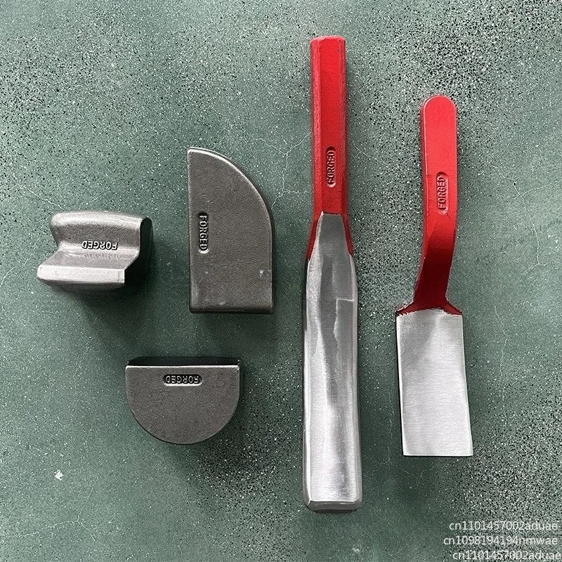 9P set Automotive sheet metal depression repair tool set Drawing hammer Round head Face sheet metal hammer Iron lining Cushion