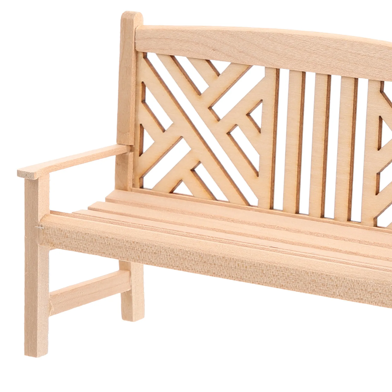 

Миниатюрная садовая скамейка, деревянная микроскамейка для декора кукольного домика, маленькая, реалистичная, для оформления песочницы, паркового ландшафта