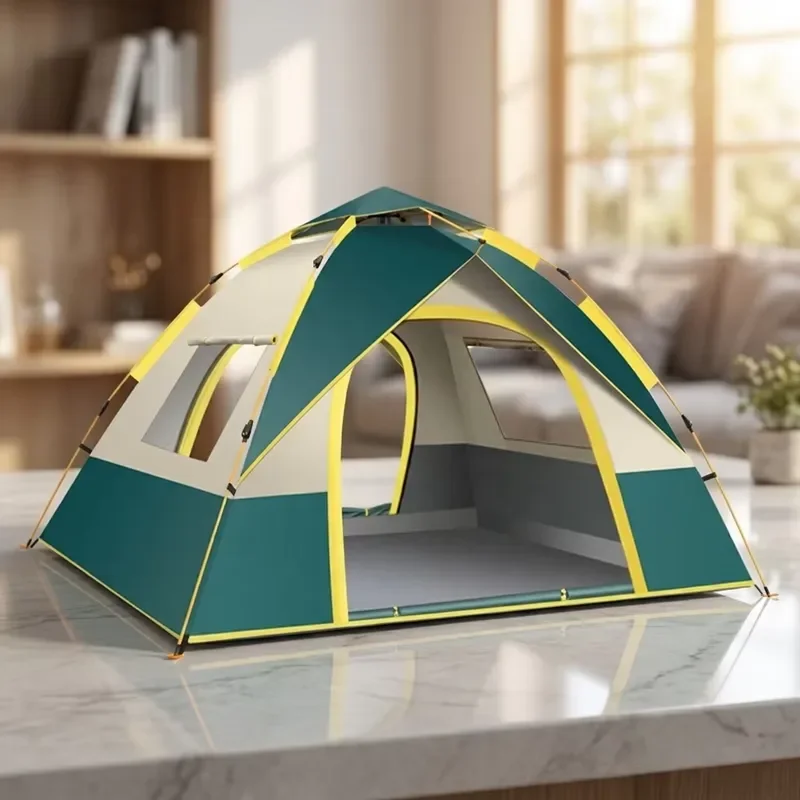 Automatic Pop Up Camping Tent 3000mm Waterproof Dome Shelter Portable Quick Open Outdoor Hiking Beach Sunshade Four Seasons