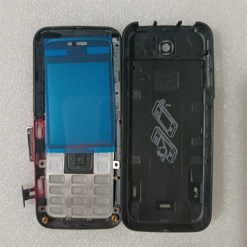 For Nokia 5310 Full Housing Case Front Frame +Battery Back Cover +English Keypad Replacement