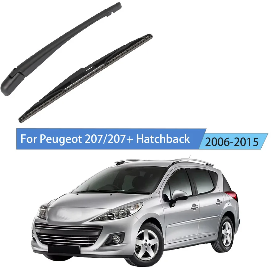 Heckscheibenwischer für Peugeot 207/207+ Schrägheck 2006-2015, Wischerarm-Set