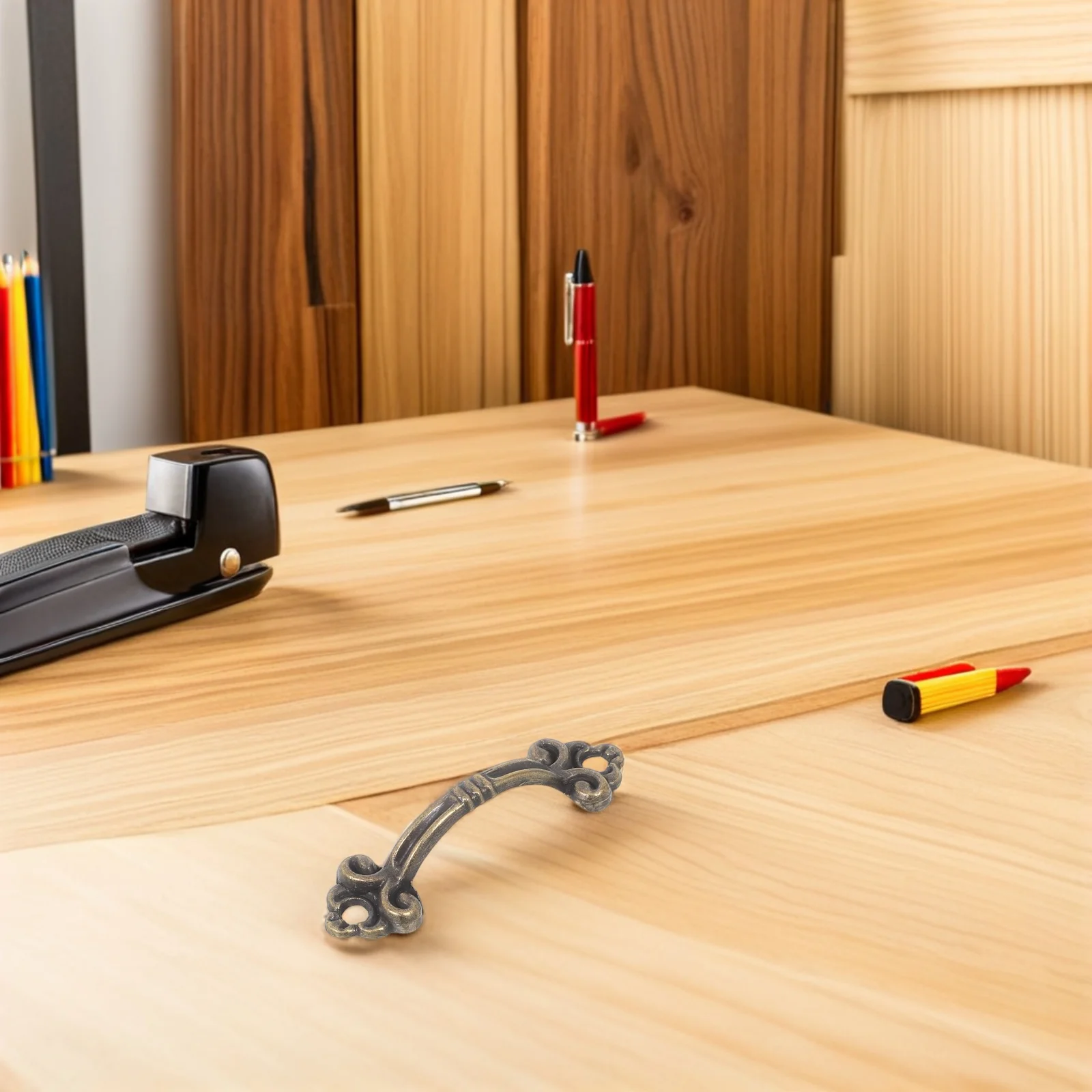 

48 шт., винтажные ручки для шкафа, мини-ретро, ручки для ящиков из сплава, латунные ручки, фурнитура для шкатулки для драгоценностей, винтажные ручки для шкафа