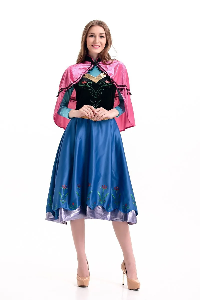 Fsia de loween para Adultos: Vestido de Princesa Branca de Neve, Elsa e Anna – Traje de Conto de Fadas para Festas e A...