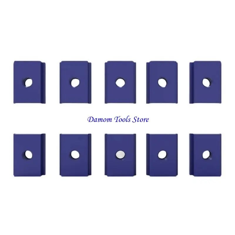 57be 10pcs t-slider لـ t-slot 8 t-track slider Aluminium t nut sliding nut