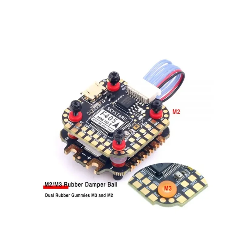 Skystars F4 Mini HD Flight Controller / KM35 35A 3-6S ESC Stack 3-6S 20x20MM Flytower support DJI HD VTX O3 For FPV drone