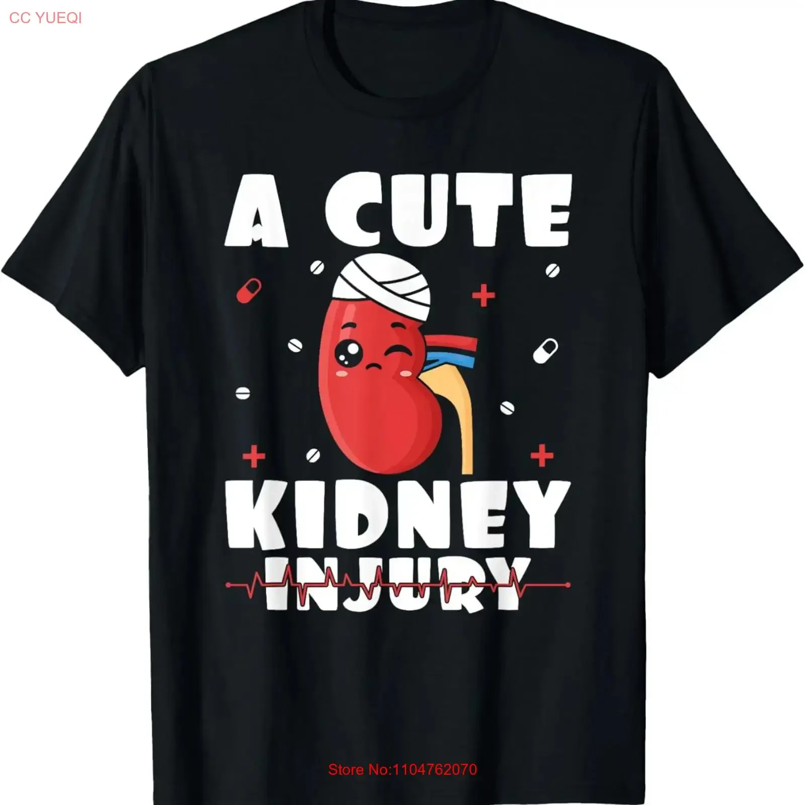 A Cute Kidney Injury Dialysis Nurse Nephrology Nursing T Shirt vintage Washed designer clothes Top For Everyday Wear Stretched