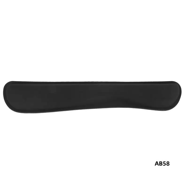 3X Set Busa Memori Gel Bantalan Sandaran Pergelangan Tangan Keyboard, Dukungan Bantalan Pergelangan Tangan Mouse untuk Kantor, Ringan, Hitam