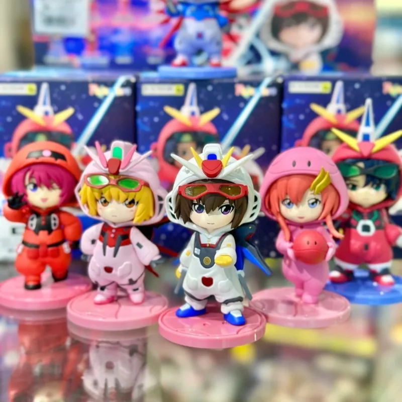 

In Stock Bandai Pajamars Series Mobile Suit Seed Dest Blind Box Kira Yamato Cagalli Yula Athhha Peripheral Q Edition Driver Toys