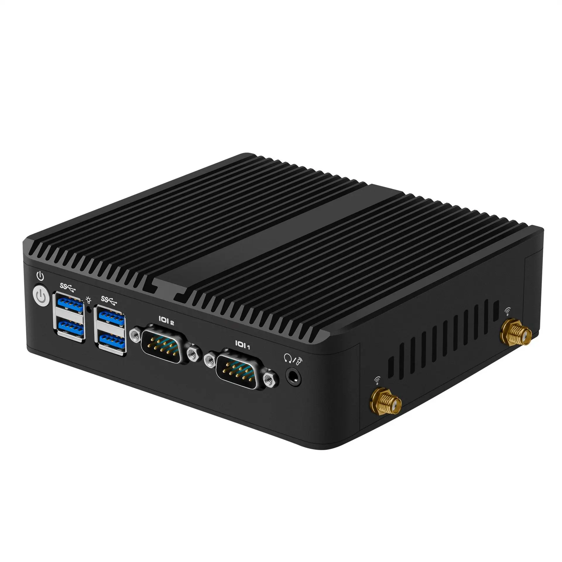 

Quad Core J4125 NUC Nettop PC 4GB DDR4 64GB SSD X86 Fanless Desktop Computer With Dual Lan Dual Com WiFi Mini PCS