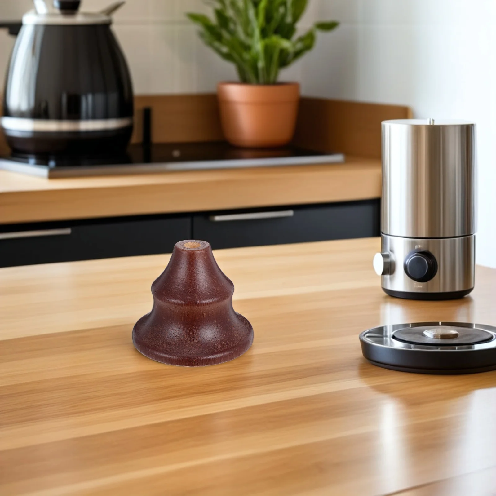 

Elegant Wooden Lamp Finial Hanger Pendant Light Base Replacement Smooth Finish Brown E27 Socket Compatible Chandelier Cover