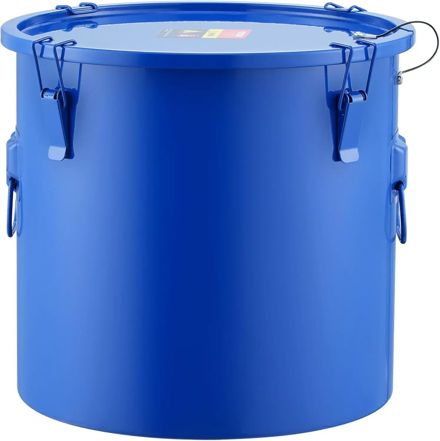 8 Gal Oil Disposal Caddy Carbon Steel Fryer Oil Bucket with Rust-Proof Coating with Lid, Lock Clips, Filter Bag