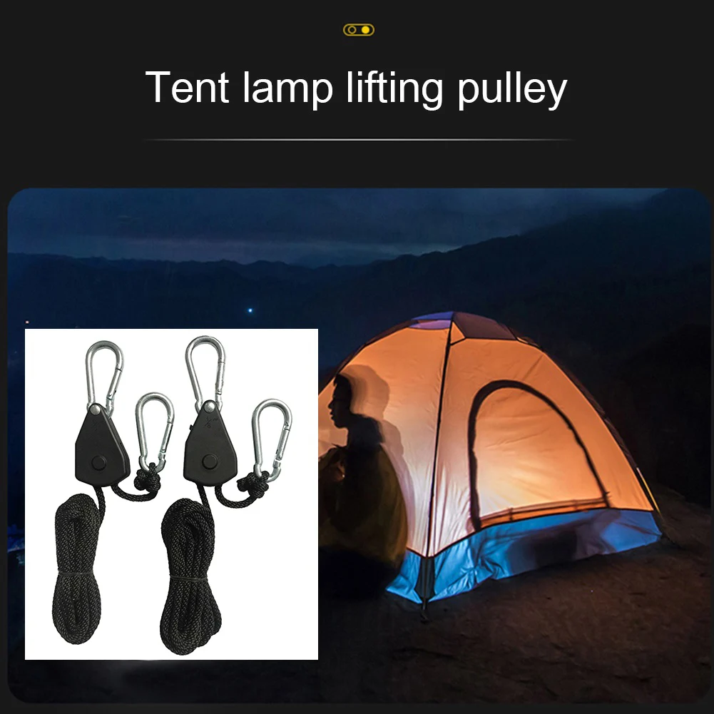 1/2/4/6/8/10/12/14/16pcs Lifting Pulley Hook 1/8 Lift Pulley Lamp Pulley Ropes Pulley 1.6M Canoe Boat Bow Stern Rope for Camping - view 5