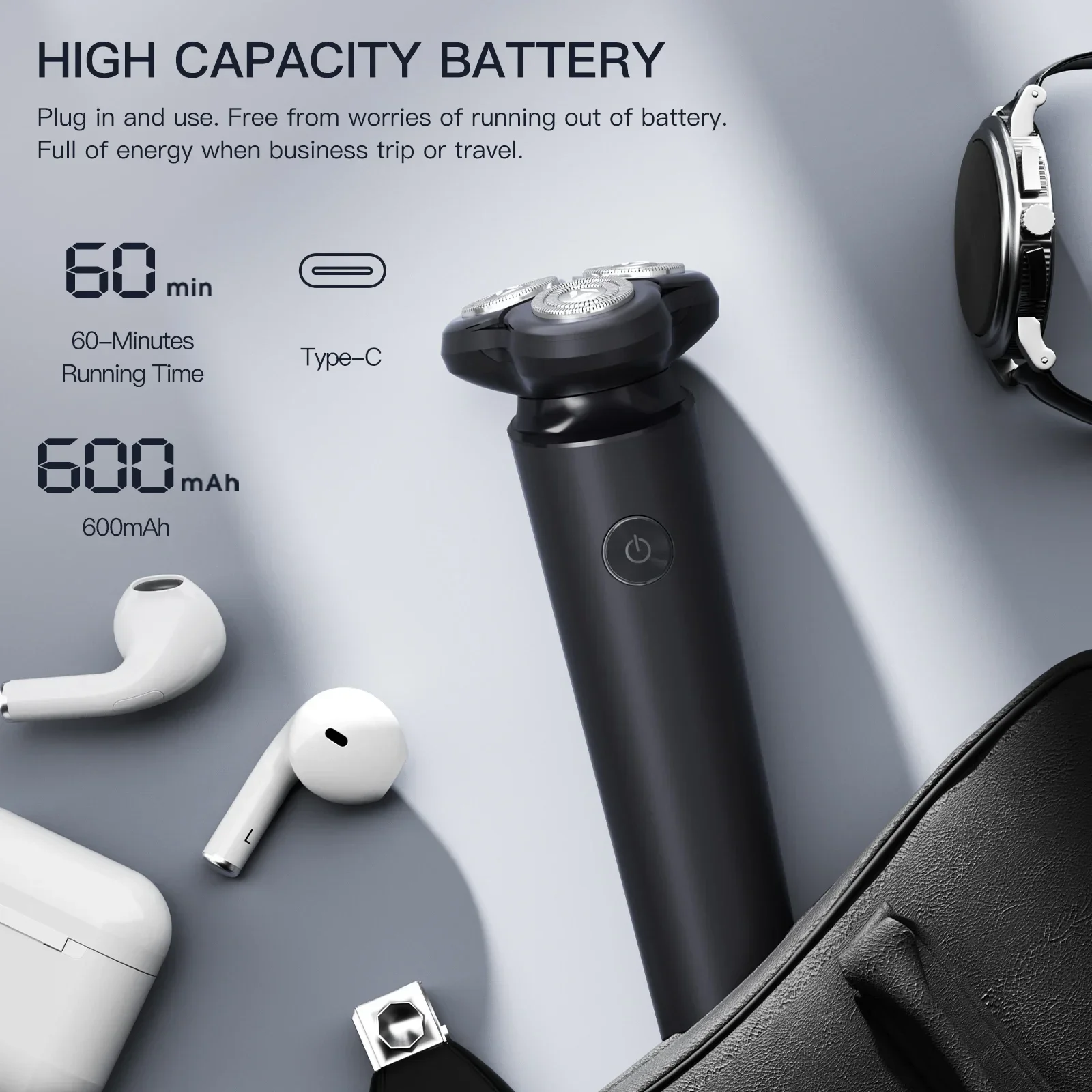 Xiaomi ENCHEN ビクターブラックストーン 7 電気シェーバー男性用磁気カッター刃ポータブルひげトリマー Type-C 充電式