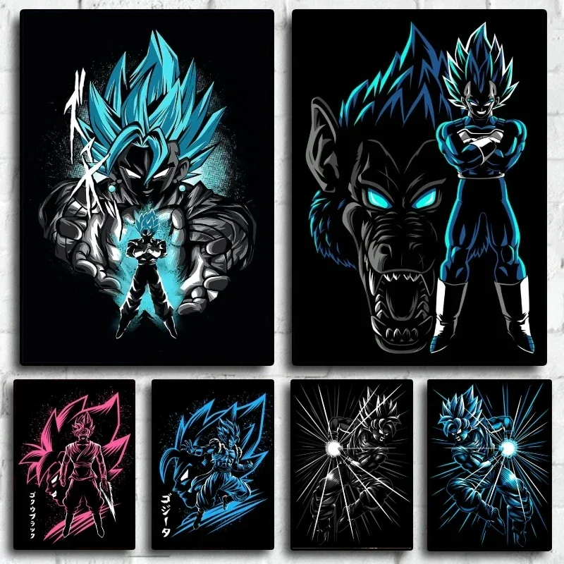 

Dragon Ball Vegeta Poster and Prints Picture Painting Decoration Paintings Decorative Room Home Children Gifts High Quality Art