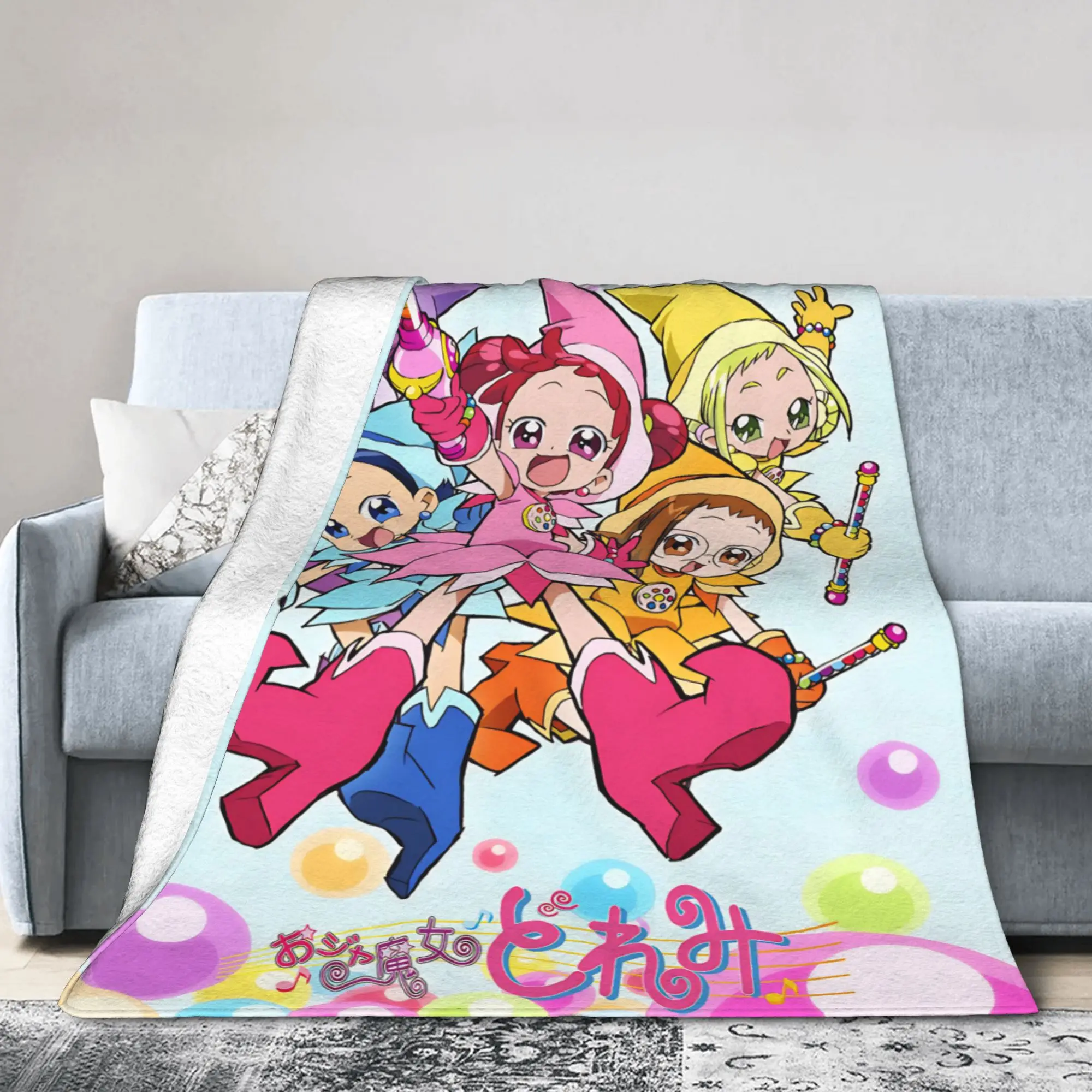 بطانية كرتونية للفتيات السحرية doReMi خفيفة الوزن من الصوف الرقيق المريح هدية رمي بطانية لحاف رقيق من القطيفة #2