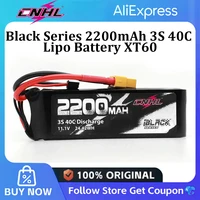 CNHL 2200mAh 3S 40C 11,1 V batería Lipo con enchufe XT60 para RC avión helicóptero Quadcopter FPV Drone coche